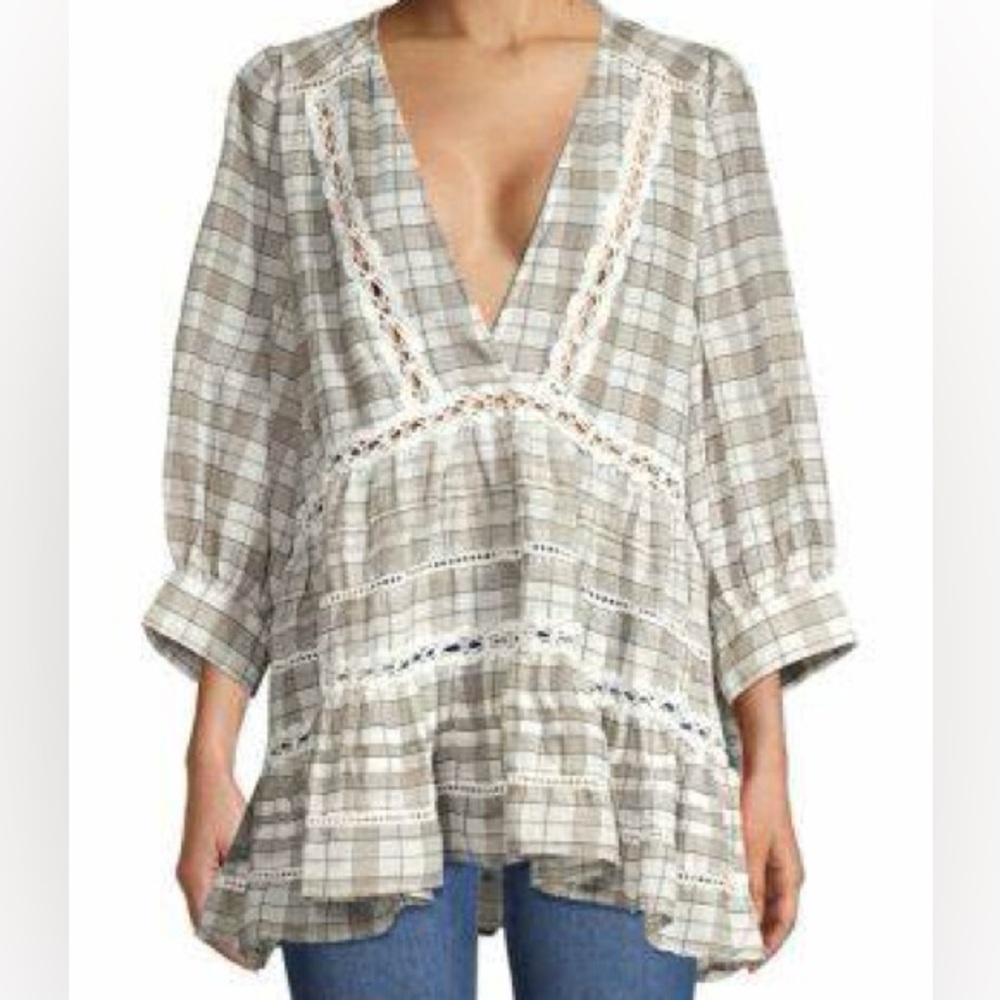 Free People Time Out Lace tunic sz. XS
